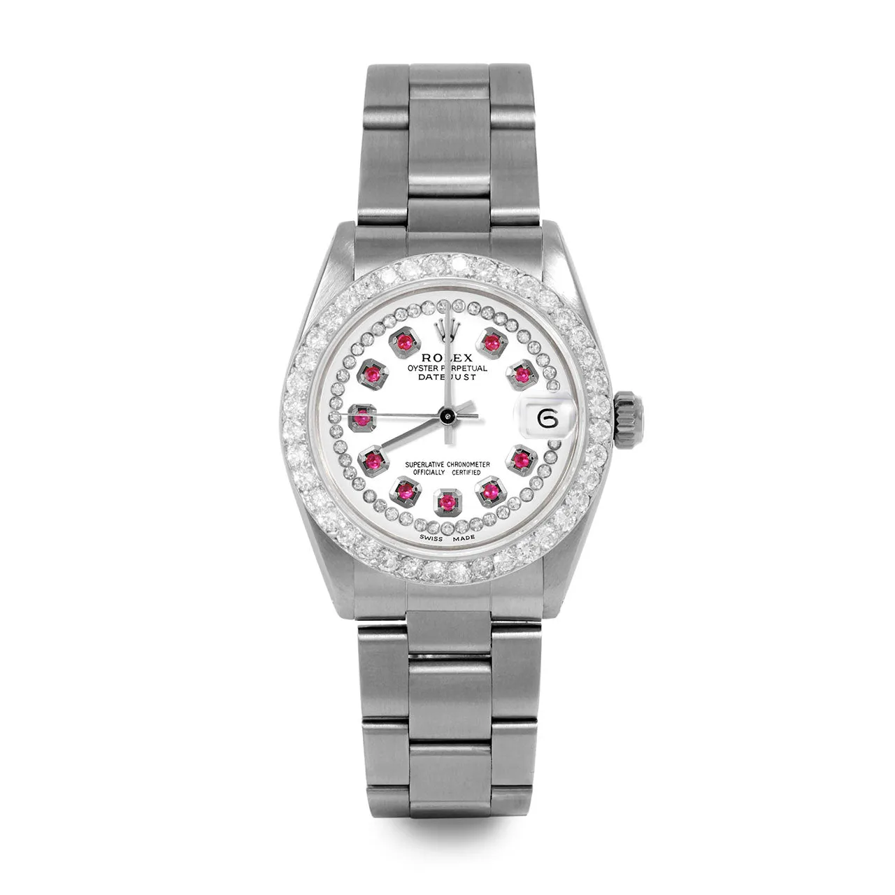 Rolex Datejust 31mm | 6827-SS-WHT-STRR-2CT-OYS