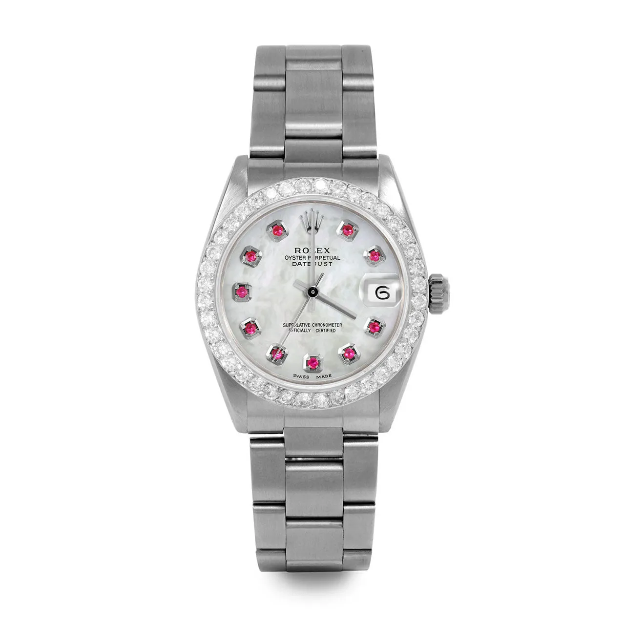 Rolex Datejust 31mm | 6827-SS-WMOP-RBY-AM-2CT-OYS