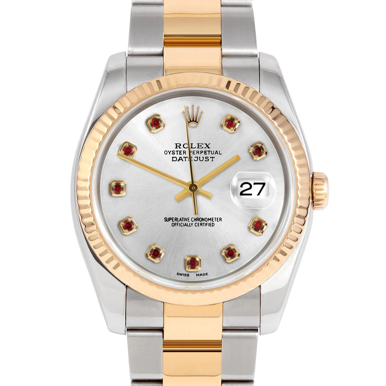 Rolex Datejust 36mm | 116233-SLV-RBY-AM-FLT-OYS