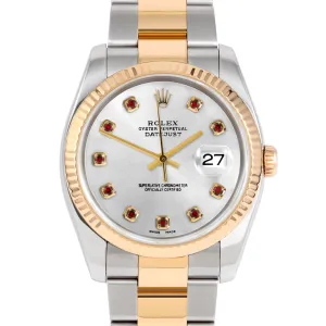 Rolex Datejust 36mm | 116233-SLV-RBY-AM-FLT-OYS