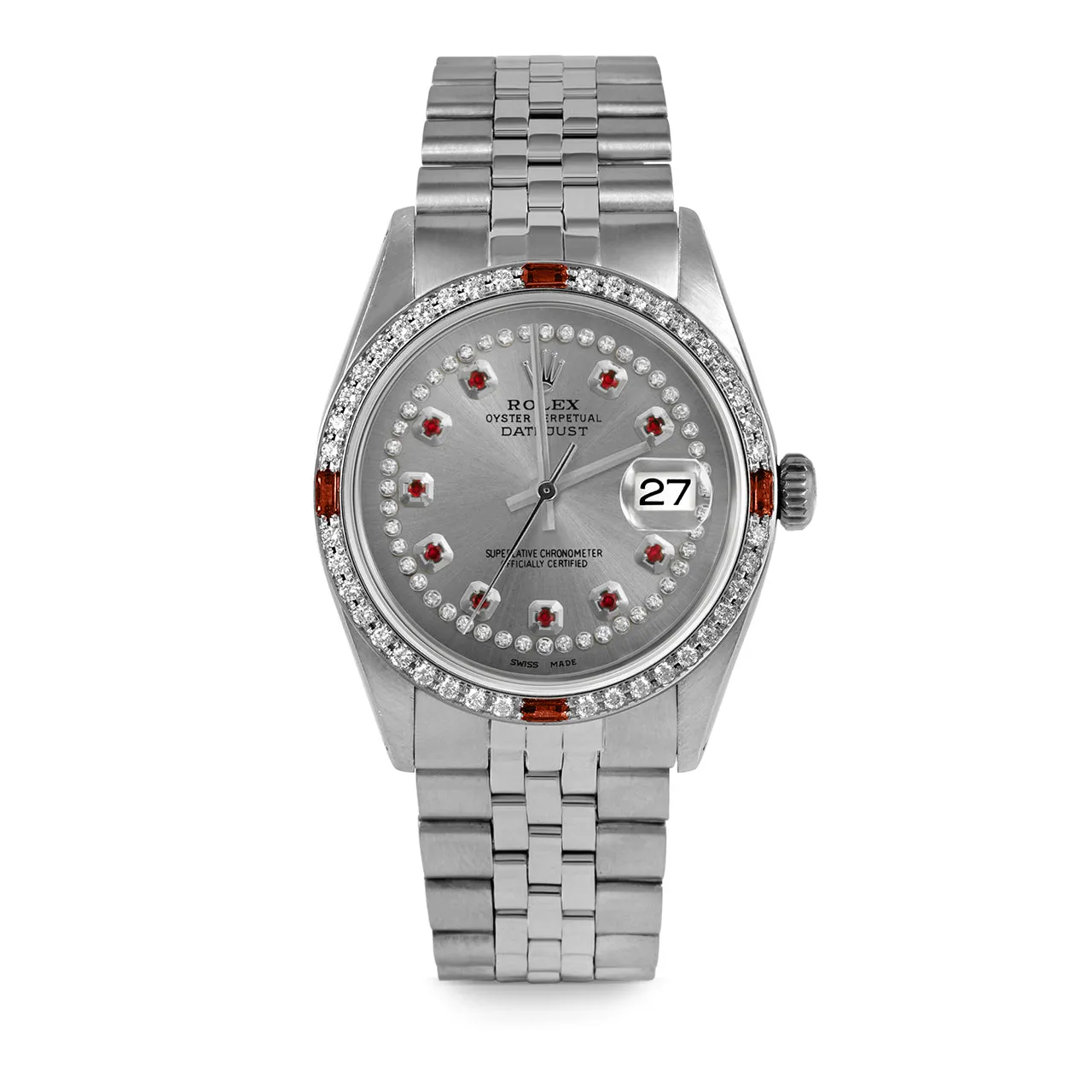 Rolex Datejust 36mm | 1601-SS-SLT-STRR-4RBY-JBL