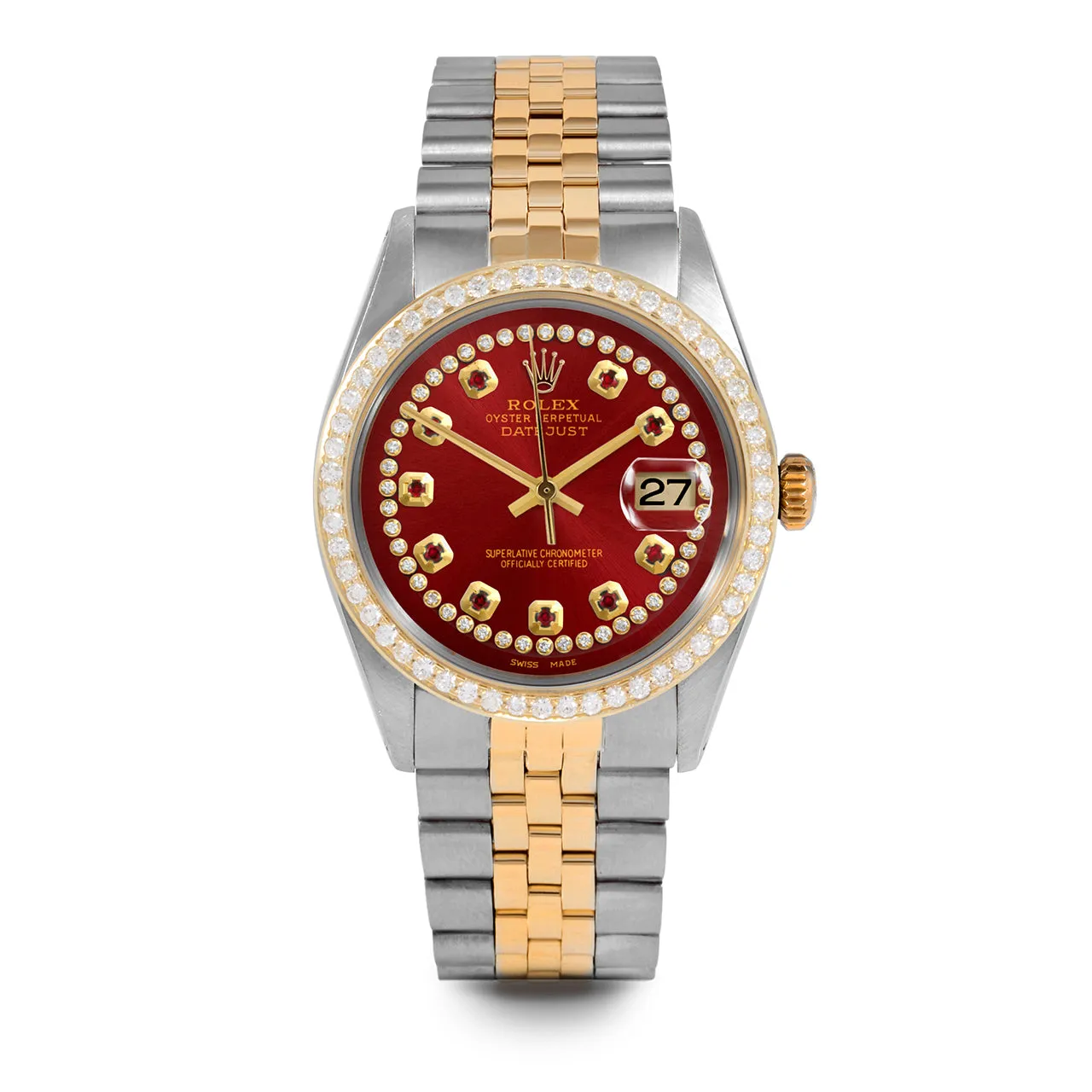 Rolex Datejust 36mm | 1601-TT-RED-STRR-BDS-JBL