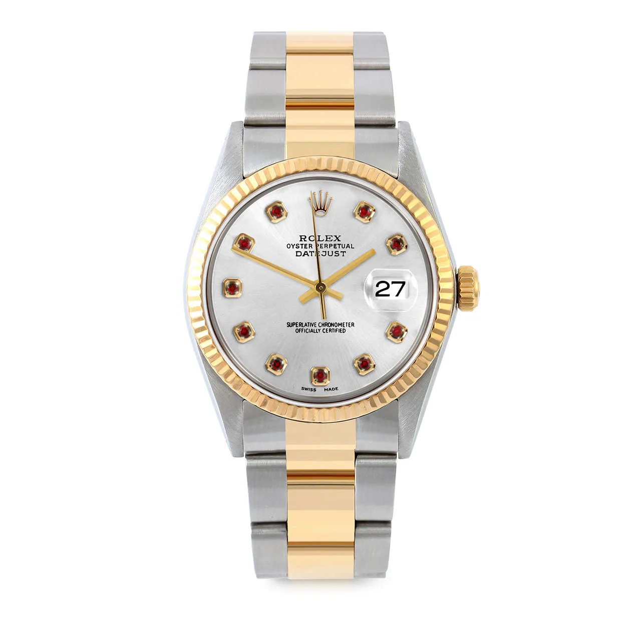 Rolex Datejust 36mm | 16013-SLV-RBY-AM-FLT-OYS