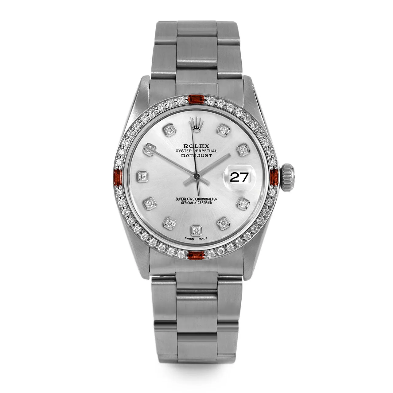 Rolex Datejust 36mm | 16014-SLV-DIA-AM-4RBY-OYS