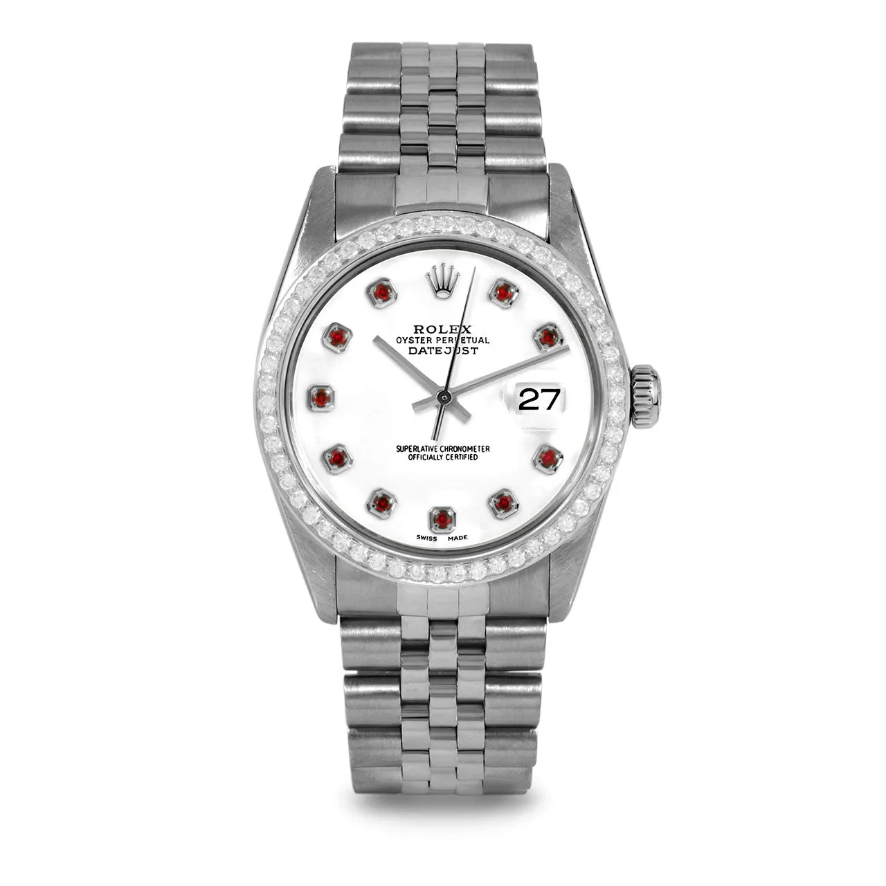 Rolex Datejust 36mm | 16014-WHT-RBY-AM-BDS-JBL