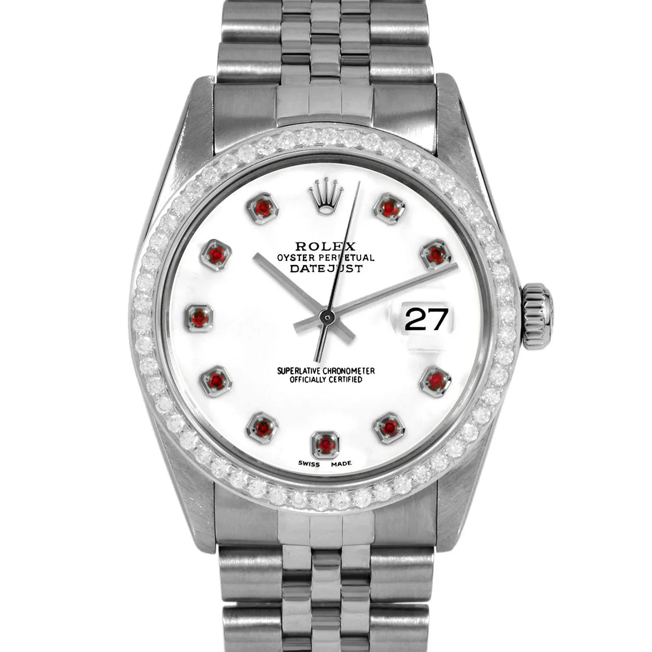 Rolex Datejust 36mm | 16014-WHT-RBY-AM-BDS-JBL