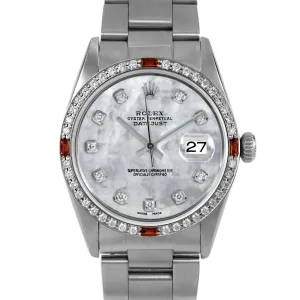 Rolex Datejust 36mm | 16014-WMOP-DIA-AM-4RBY-OYS