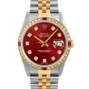 Rolex Datejust 36mm | 16233-RED-DIA-AM-4RBY-JBL