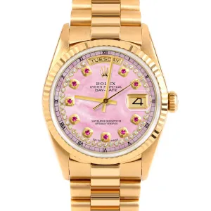 Rolex Day-Date 36mm | 18238-PMOP-STRR-FLT-PRS