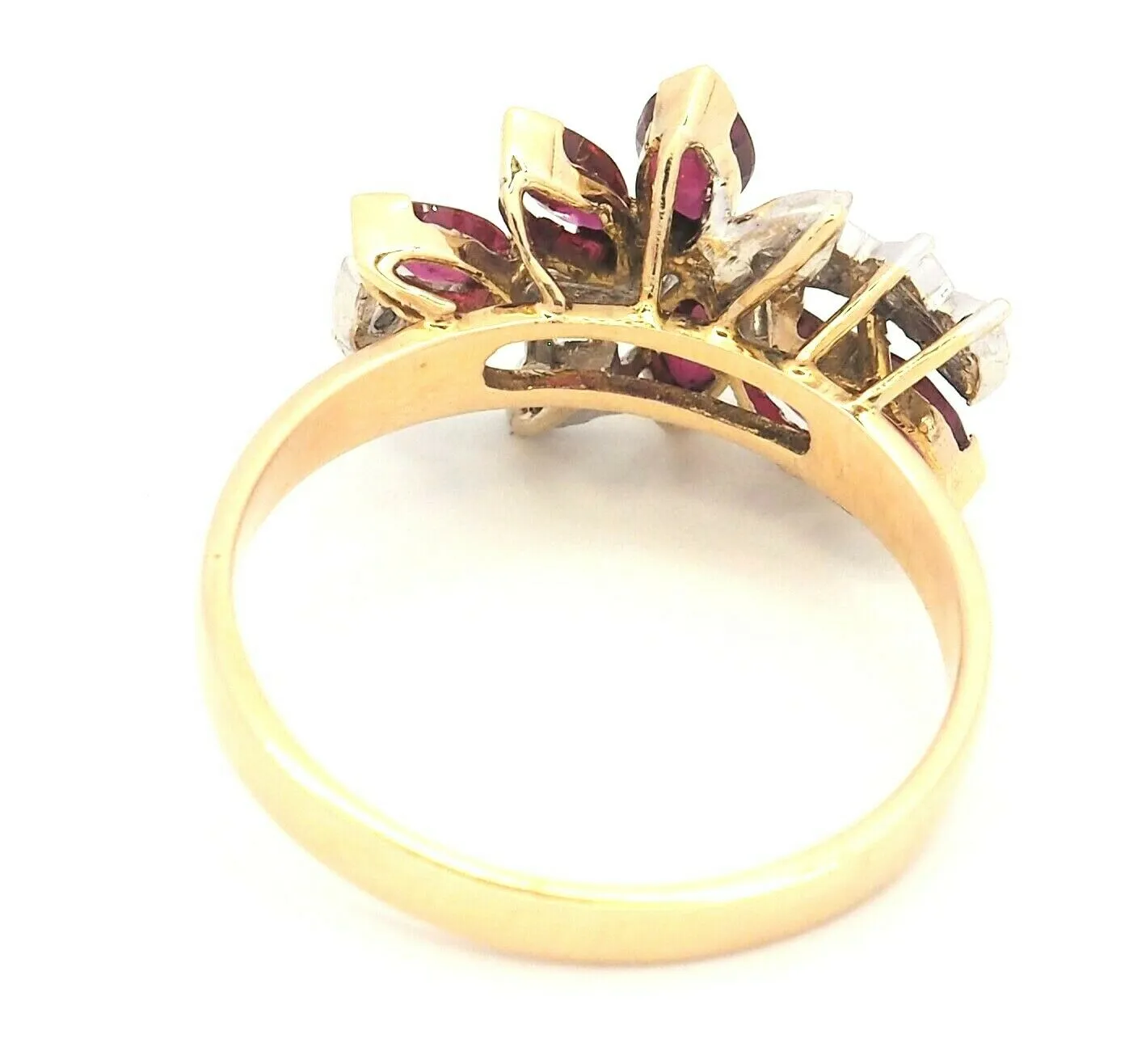 Ruby & Diamond 14ct Yellow Gold Ring