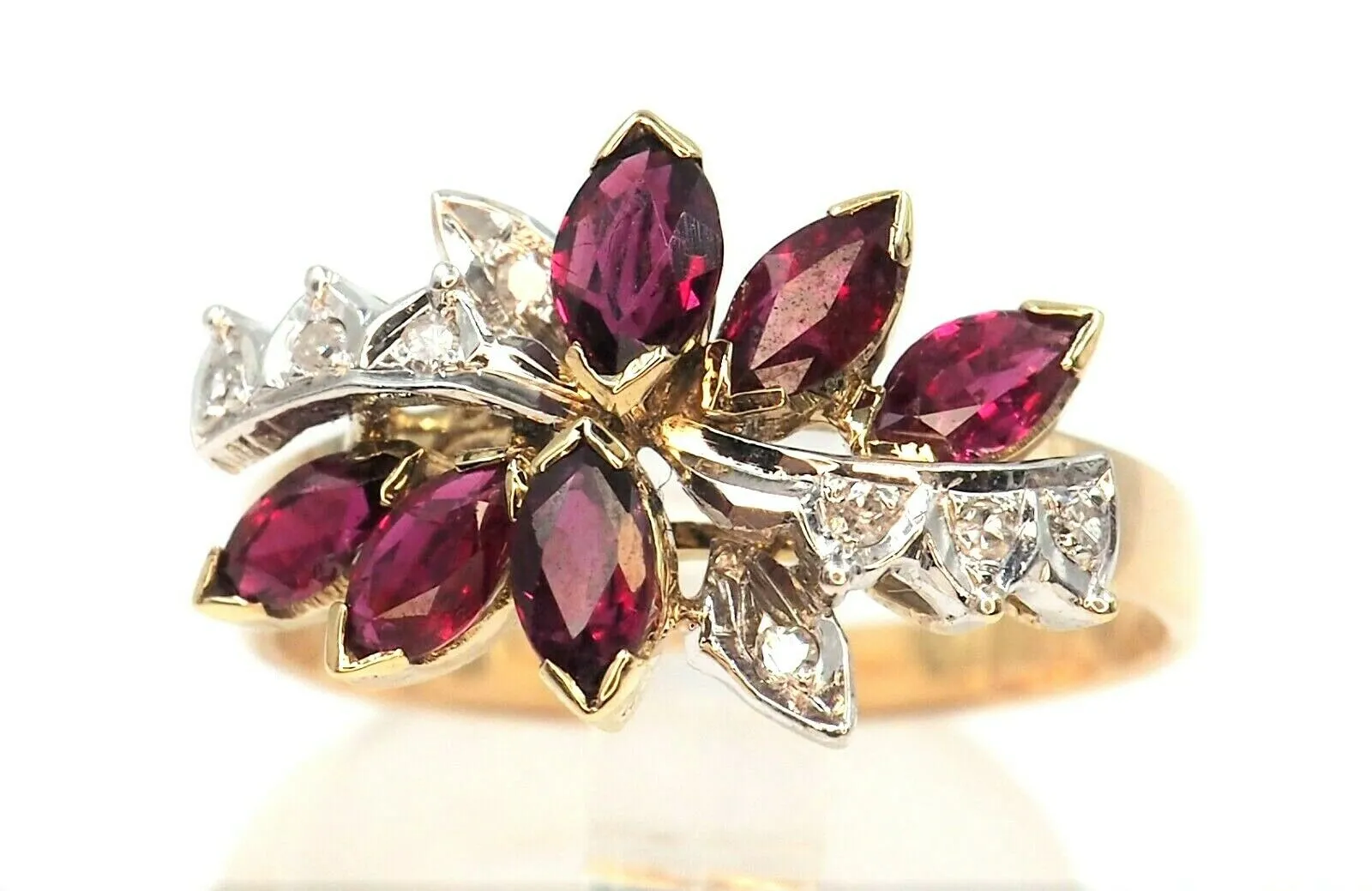 Ruby & Diamond 14ct Yellow Gold Ring