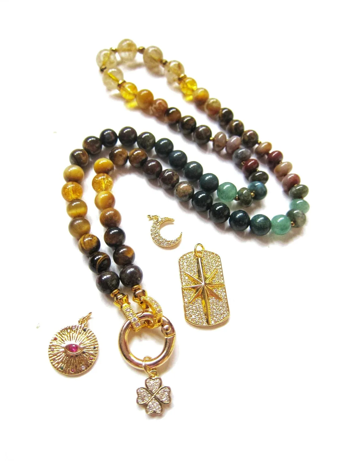 SALE - Golden Glow Beaded Necklace