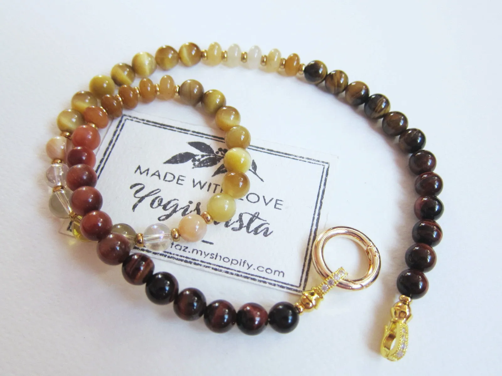 SALE - Golden Glow Beaded Necklace