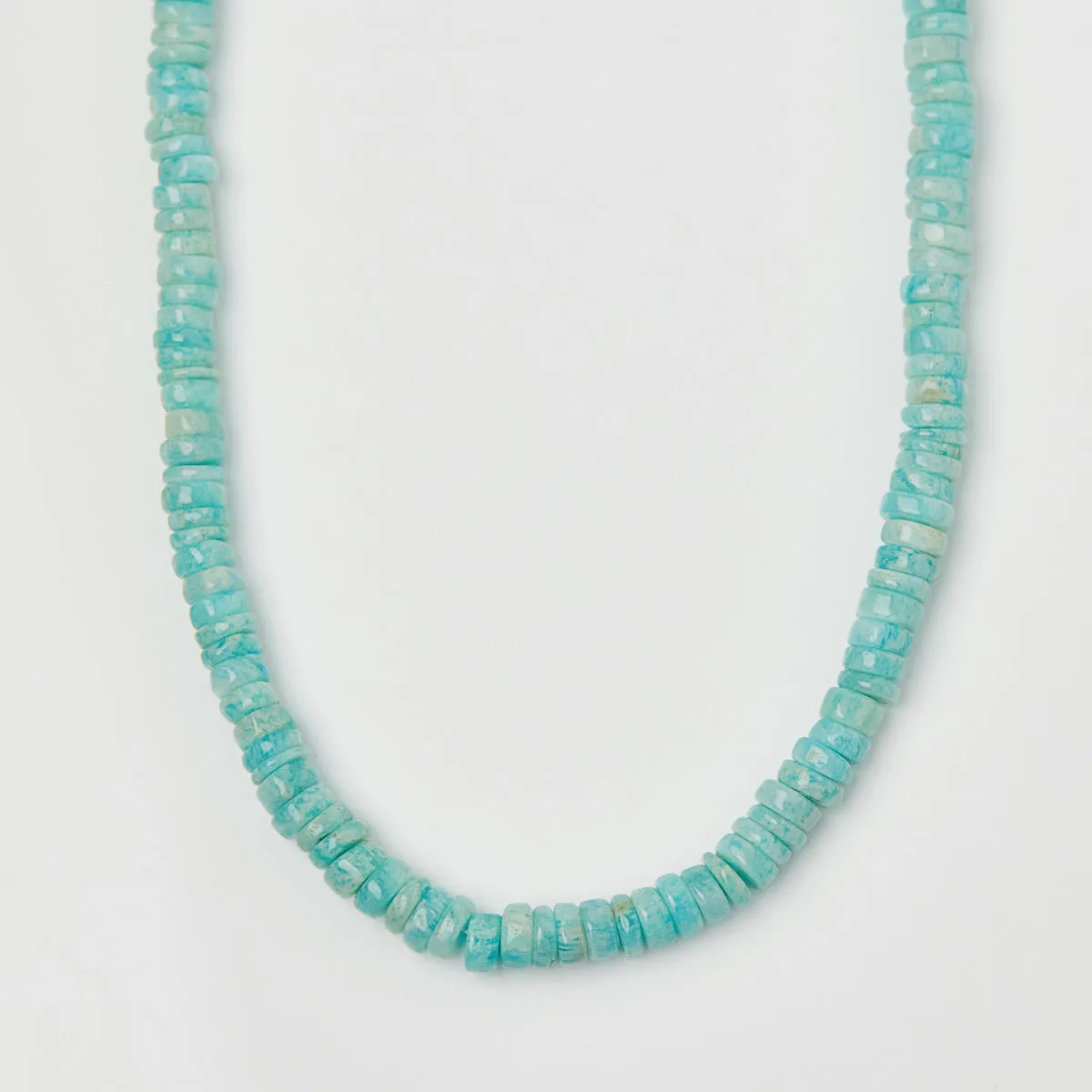 Santorini Chunky Amazonite Beaded Necklace