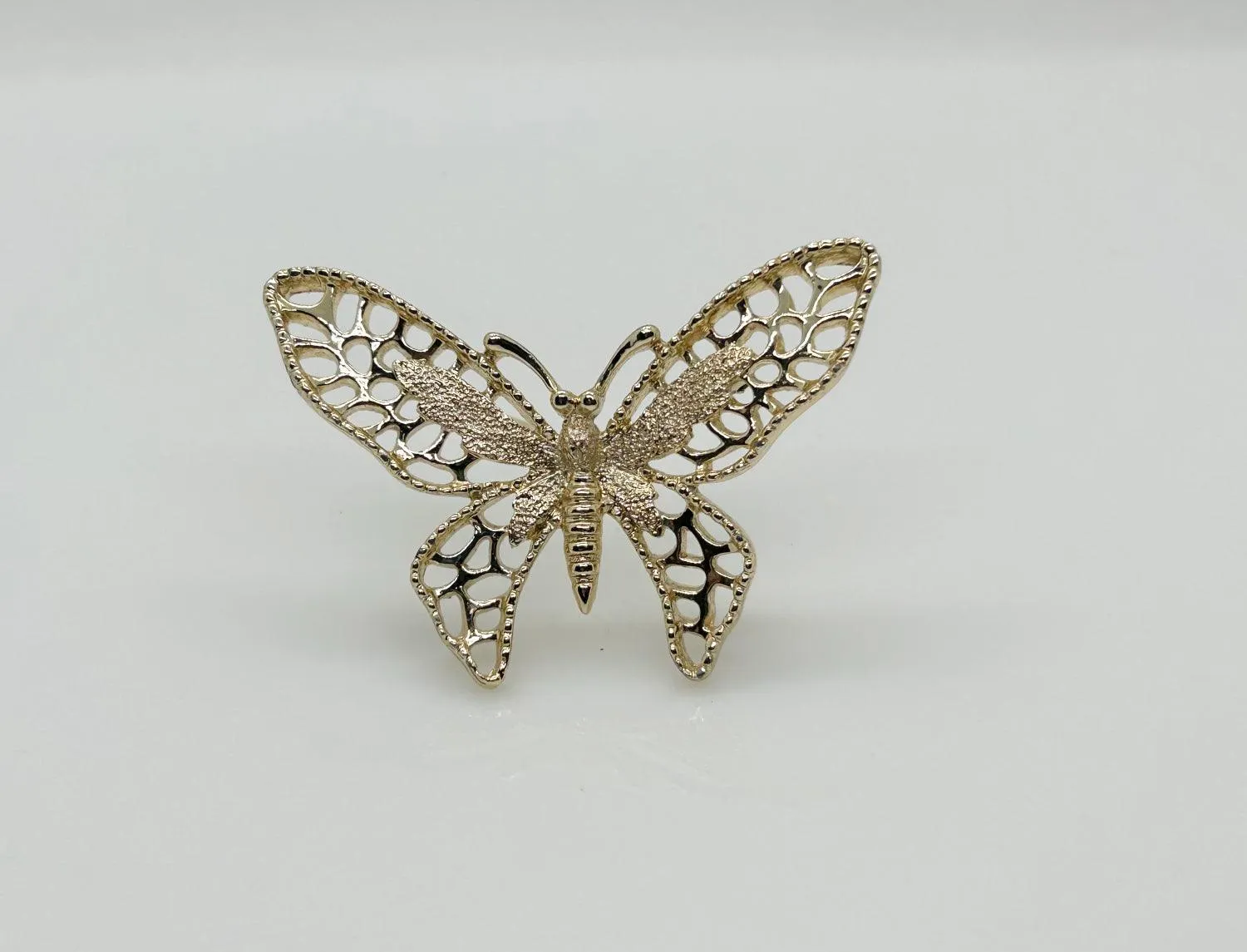 Sarah Coventry Gold Tone Madame Butterfly Brooch (1971)