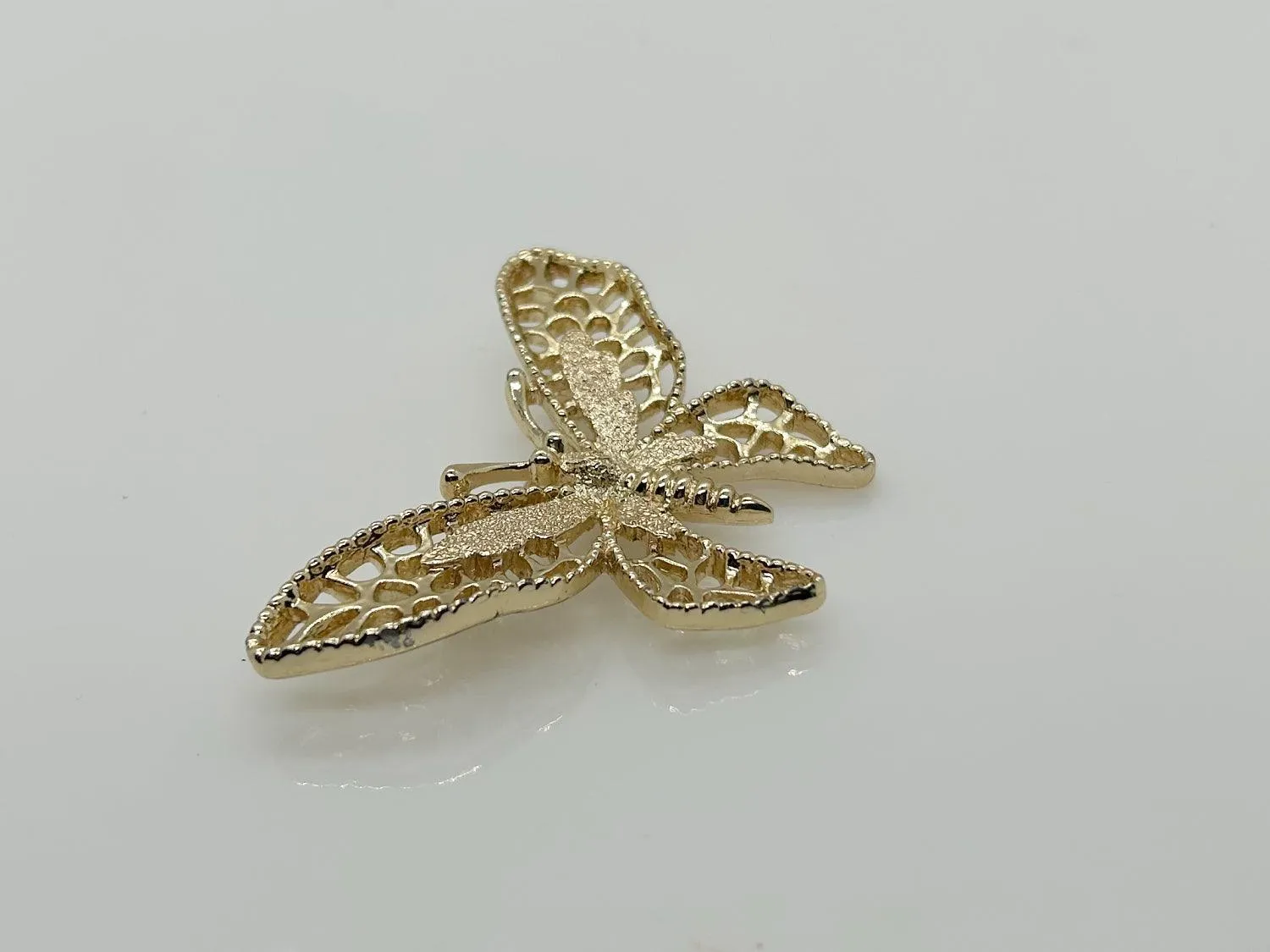 Sarah Coventry Gold Tone Madame Butterfly Brooch (1971)