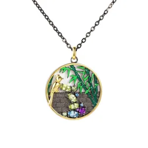 Secret Garden Enamel Necklace