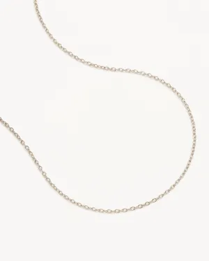 Sterling Silver 18" Fine Rolo Chain Necklace