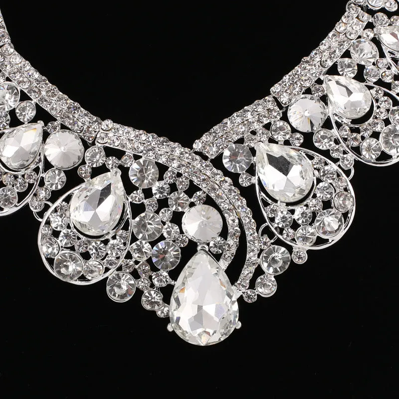 Super Alloy Rhinestone Wedding Dress Jewelry