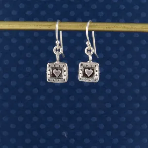 Sweet Imprint Heart Earrings