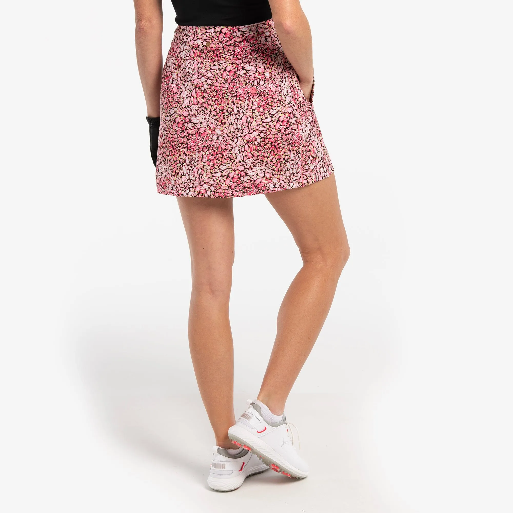 SWIRLING ANIMAL PRINT SKORT