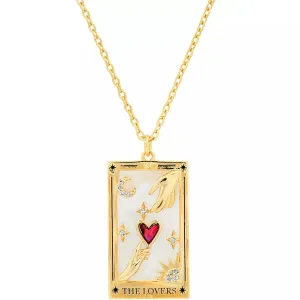 TAI Lovers  Tarot Card Necklace