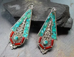 Tibetan Phurpa Earrings