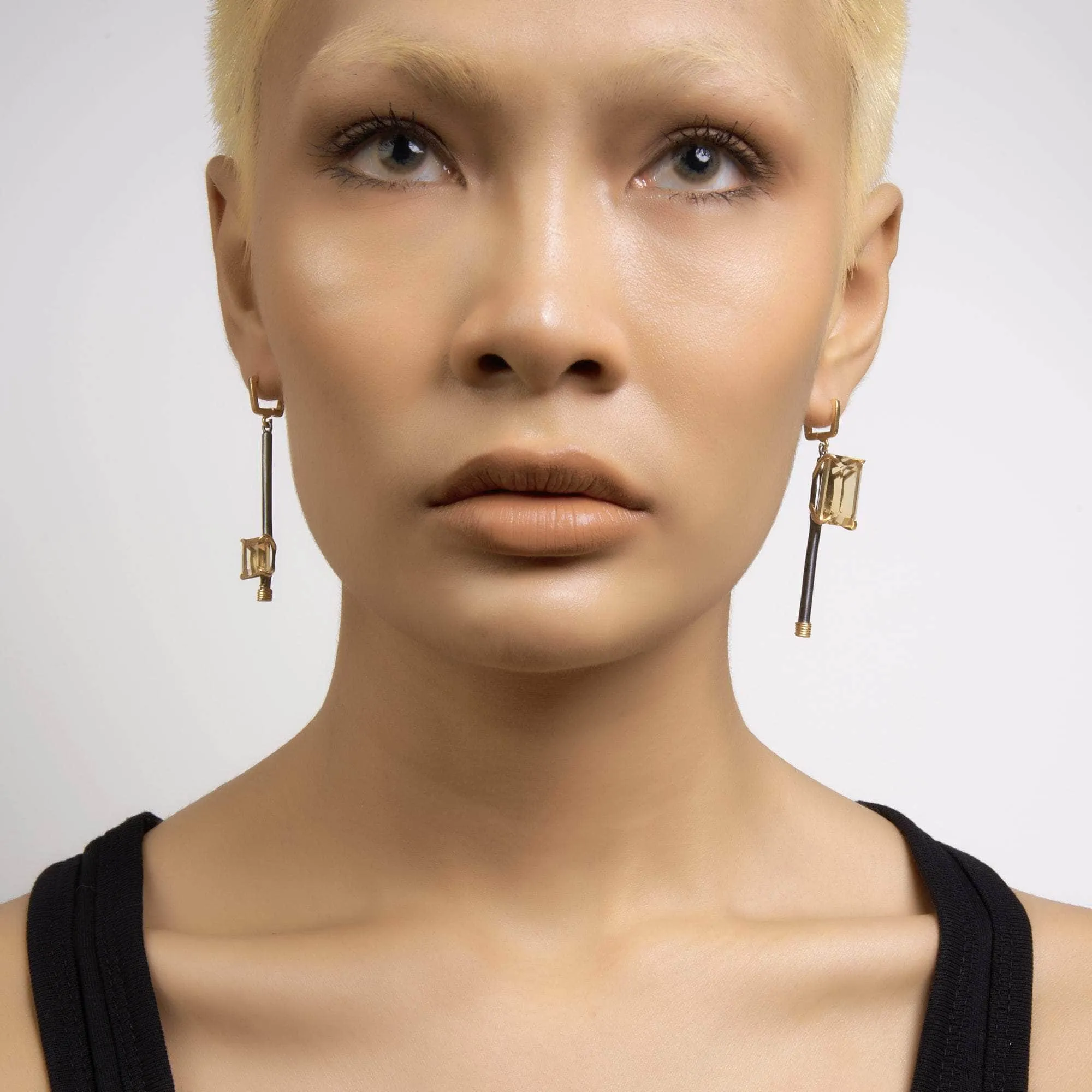 Trane Citrine Earrings