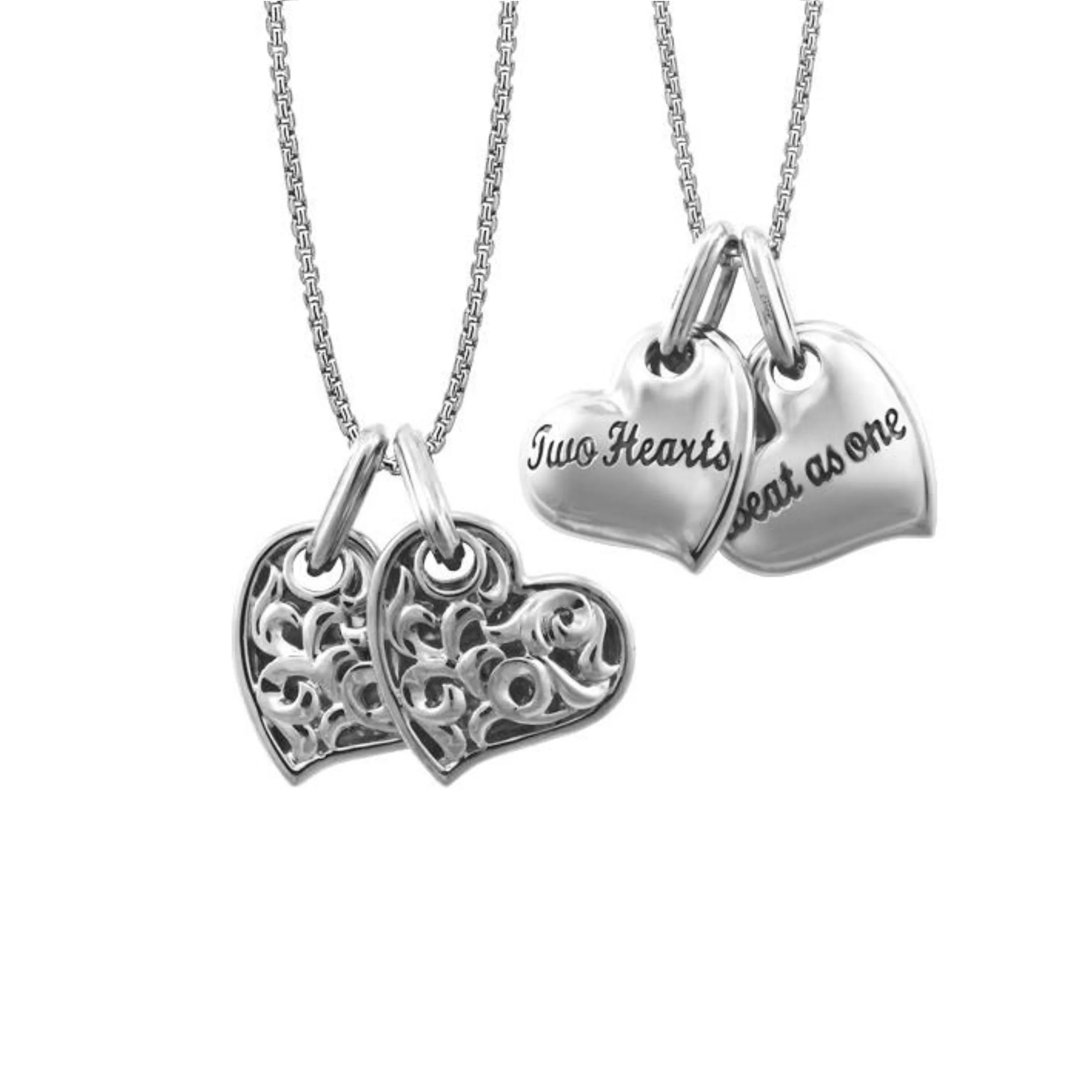 Two Hearts Beat As One' Necklace