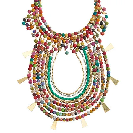 Worldfinds Aphrodite Kantha Necklace